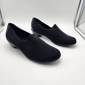 Walking Cradles Sz 8 1/2 WW Black Leather Pumps slip on Comfort  Shoes  Brazil